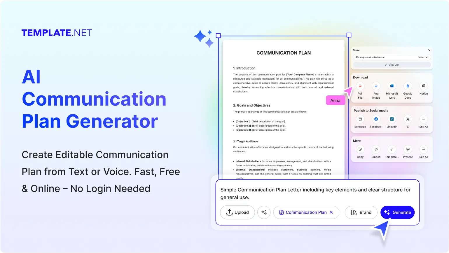 Free AI Communication Plan Generator, Free Communication Plan Maker Online